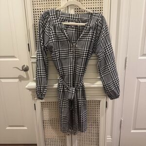 Mud Pie Black and White Checkered Dress